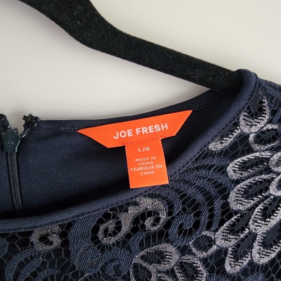 Joe Fresh navy blue dress size large - Picture 4 of 4